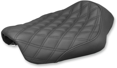 Saddlemen - 804-04-002LS - Renegade Solo Seat - Lattice Stitched - Black - Dyna
