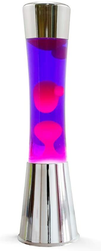 lampada Lava magma Lamp original  Lava red and blue base silver xl1772 - 40cm