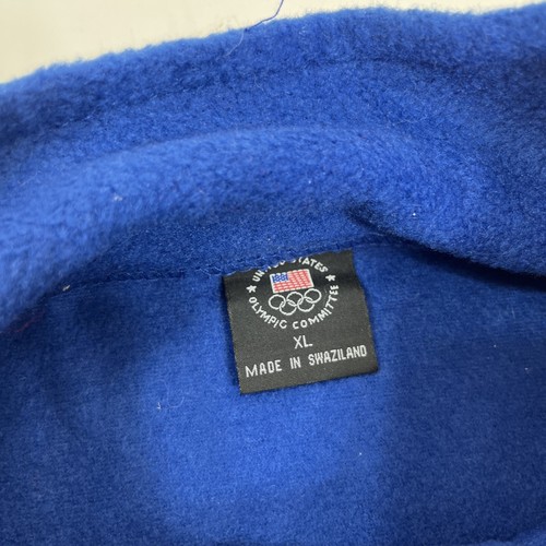 Team USA Olympic Rings Fleece Full Zip Vest XL Blue *READ* - Picture 7 of 11