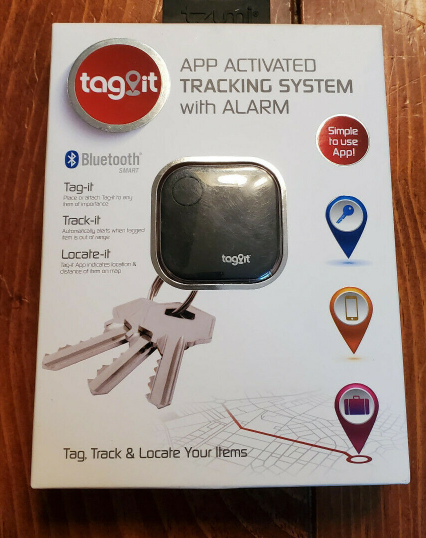 Tzumi Tag It APP Activated Tracking System W/ Alarm Locator Tracker  Bluetooth 