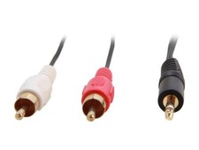 StarTech.com MU3MMRCA 3 ft. Stereo Audio Cable - 3.5mm Male to 2x RCA Male Male