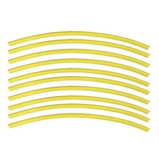 (10) 12" Yellow 1/8" Heat Shrink Tubing 2:1 Single Wall Non-Adhesive Wrap - USA