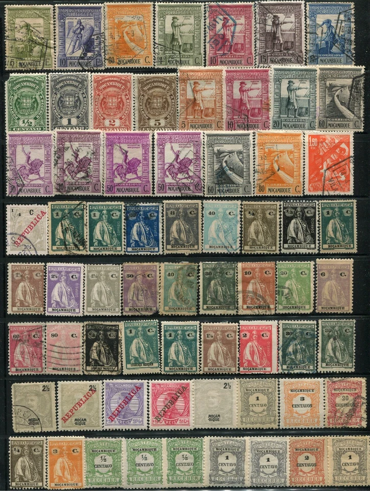 300+ Colección de estampillas postales de Mozambique África tópica usadas como nuevas LH Foto 2 de 4