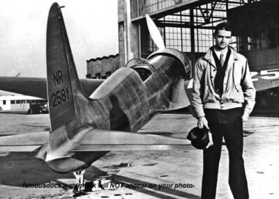 1935 Howard Hughes PHOTO Hughes Aircraft Airplane Historic Aviator H-1 Racer