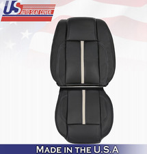 2013 2014 For Ford Mustang Gt Coupe Driver Top Bottom Leather Seat Covers Blk