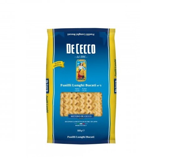 Pasta De Cecco 100% Italienisch Fusilli Lunghi Bucati N. 5 Nudeln 500G-image