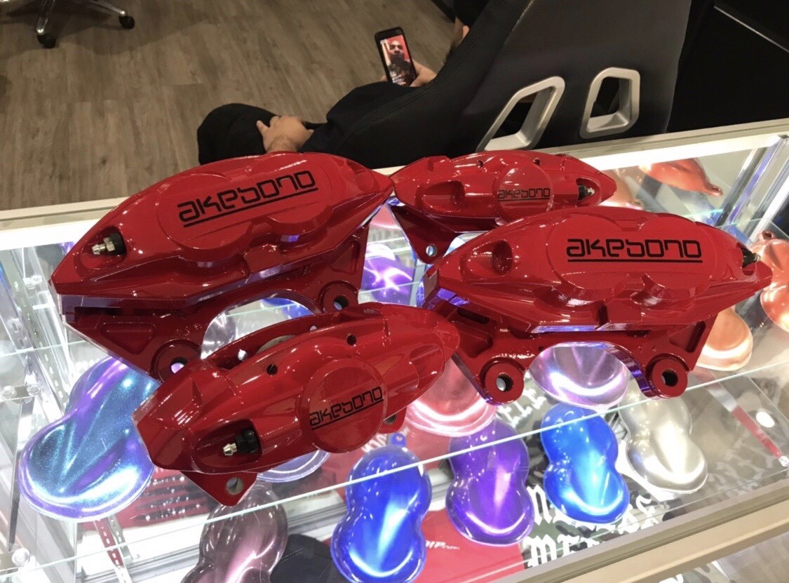 Akebono G37 Sport Brake Calipers OEM Set 370Z M37 350Z
