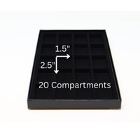 2 Pack of BLK 20 Compartment Case for Zippo Lighter Jewelry Collectibles & More 2