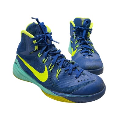 Nike Hyperdunk 2014 Basketball Shoes Boys 6Y Blue Turquoise