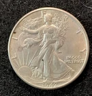 1942 Walking Liberty Half Dollar 50c - AU