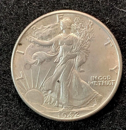 1942 Walking Liberty Half Dollar 50c - AU