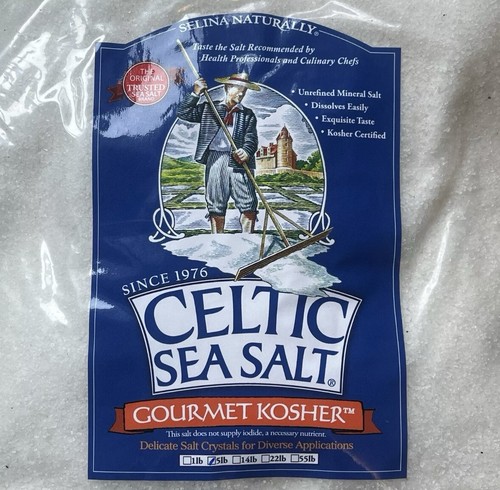 Celtic Sea Salt Gourmet Kosher Selina Naturally Bulk 5 Lb Bag Fast Free Shipping - 第 1/2 張圖片
