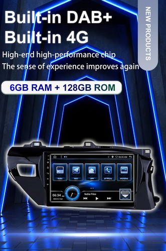 4G DAB+ Head Unit Android 14 For Toyota Hilux 2015-2023 Car Stereo GPS QLED 128G - Picture 3 of 17