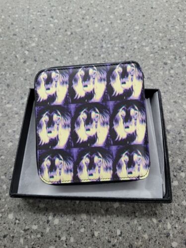 Paul Smith Italian Leather Wallet With Negative Dog Print & Zip Closure NEW - Picture 4 of 9