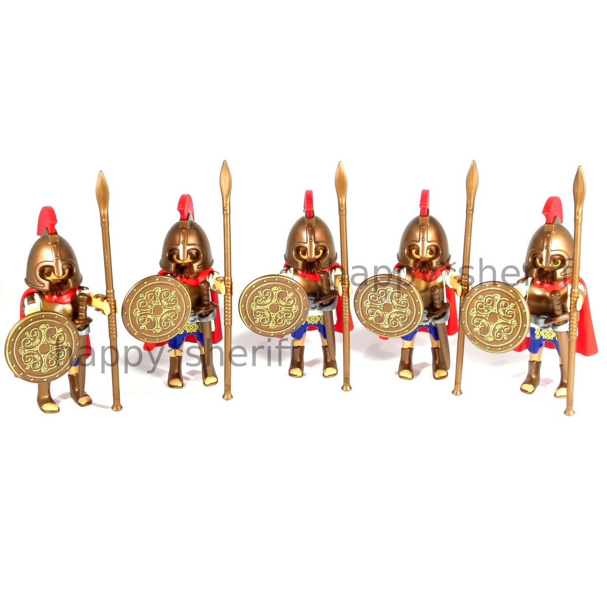 Playmobil Soldiers Figures 6 x Greeks Spartans and 4 x