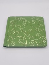 Creative Memories 7 X 7 Green Scrapbook Album Strap Hinge Coverset Gold Swirl