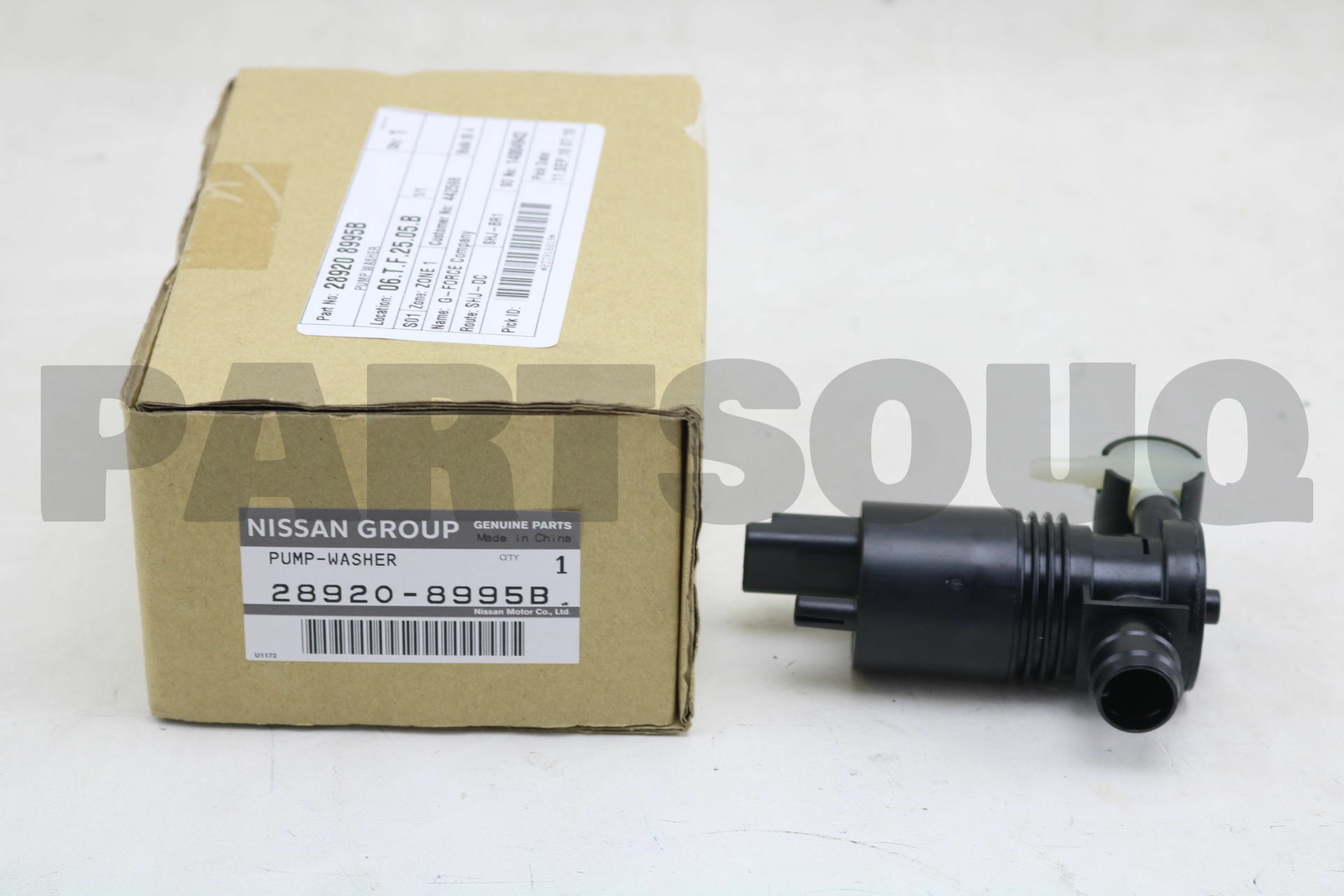 Genuine OEM Windshield Washer Pump for Nissan 289208995B for sale