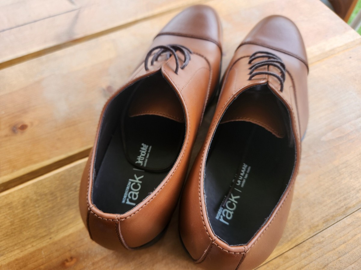 Nordstrom Rack Brown Leather Dress Shoes 9.5M | eBay