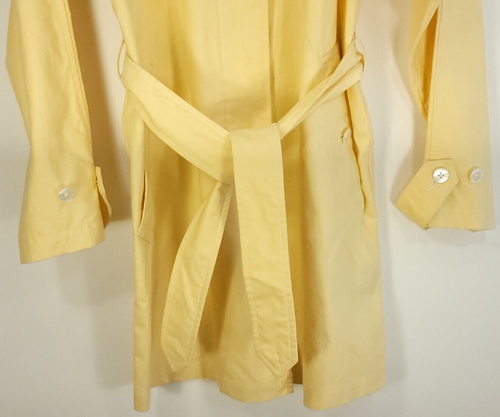 Ralph Lauren Jacket Women's Small Yellow Cotton Belted Blue Label - Imagen 3 de 12