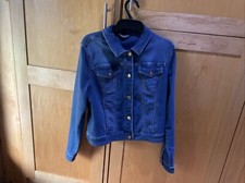 Ruth Landsford Denim Jacket 12 Dark Wash