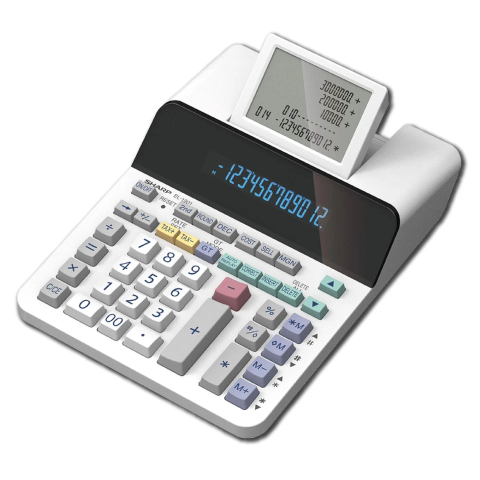 Eco Friendly Paperless Printing Calculator with 5 Line Display and 12 Digit Keys - Image 2 of 4