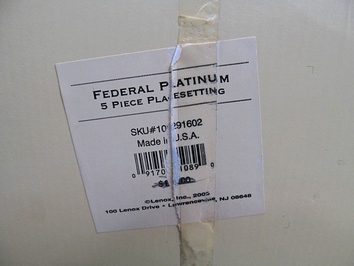 Lenox Federal Platinum 5 Piece Place Setting New Open Box Made USA - Picture 3 of 5