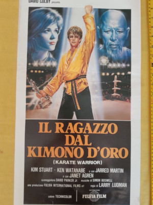 1987 KARATE WARRIOR Kim Stuart Italian Locandina Movie Poster 1st edition  T3-2