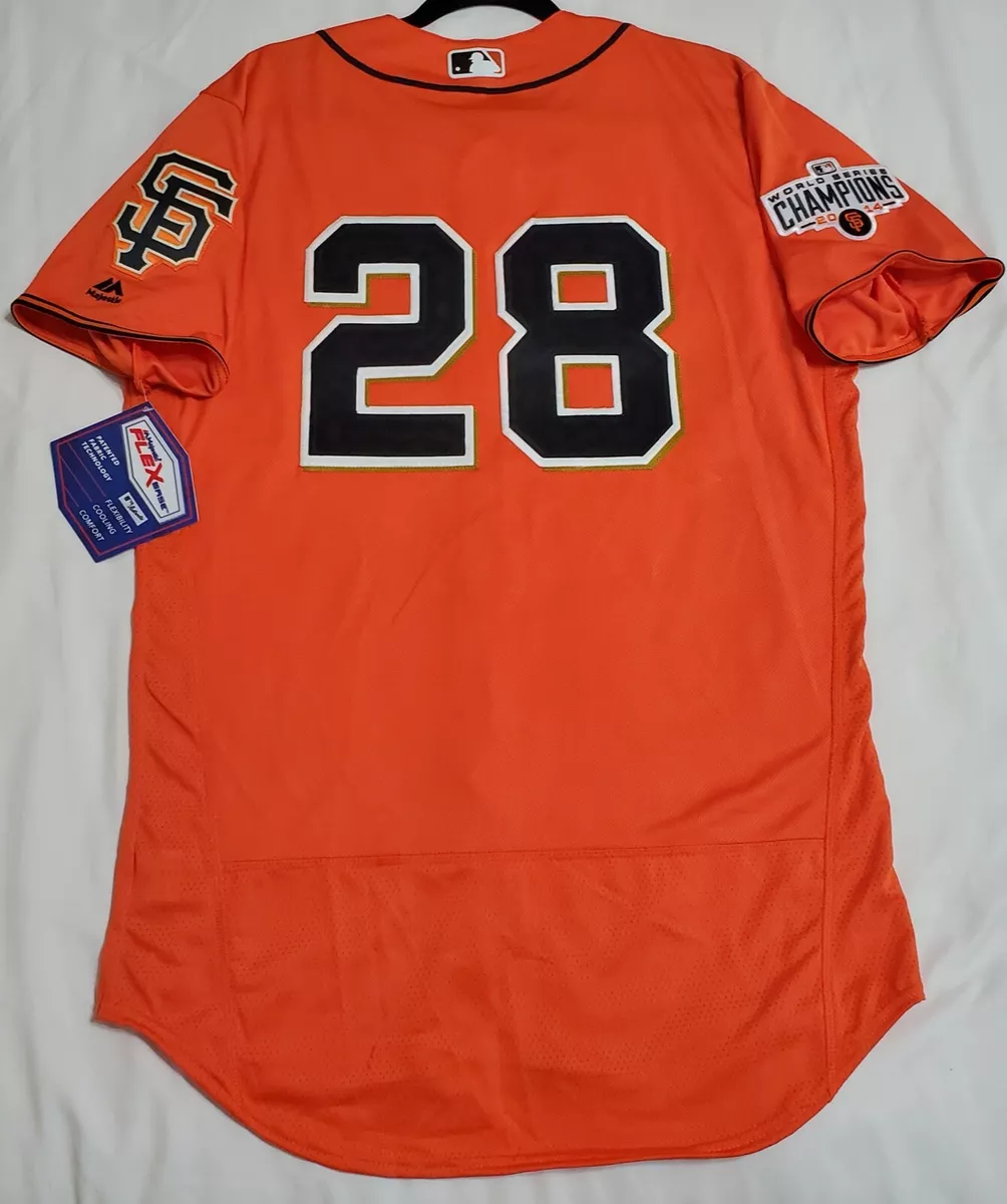 Men's San Francisco Giants Buster Posey Majestic Alternate Gray Flex Base Authentic Collection Player Jersey