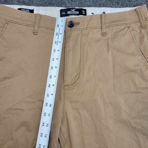 Pantalone chino Hollister uomo 34x32 marrone elasticizzato epico flex preppy minimalista - Foto 8 di 13