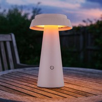 Solarlampe Tischleuchte AußEnlampe Pink Led Touchdimmer Usb Gartenlampe H 23 Cm