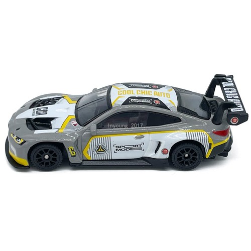 1/64 2022 BMW M4 GT3 Model Car Diecast Toy Cars Metal Toys for Boys Kids Gray - Picture 10 of 10