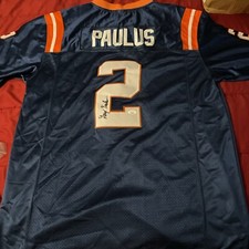 SYRACUSE ORANGE- GREG PAULUS SIGNED AUTOGRAPHED FOOTBALL JERSEY JSA CERT RARE QB