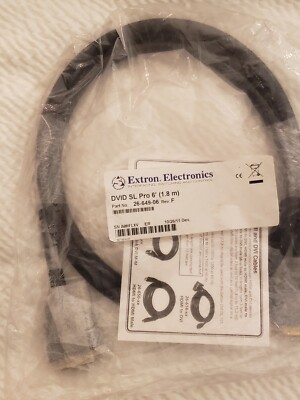 Extron DVID SL Pro 6' Single Link DVI-D Cables 26-649-06