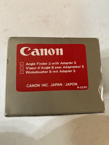 Canon Angle finder B with Adapter S canon Manual and BOX - Picture 3 of 3
