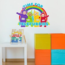 Official Time for Teletubbies wall sticker  Official Teletubbies decor