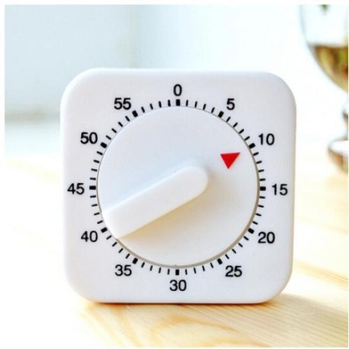 Lux Minute Minder Timer Mechanical White with Black Markings 60 Min - Picture 2 of 3