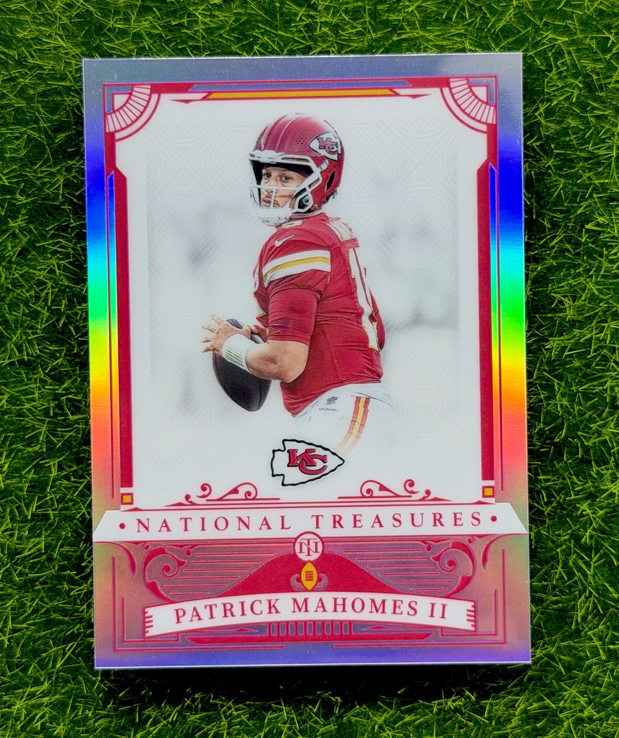 2025 Panini National Treasures #47 Patrick Mahomes II Premium Holo /35