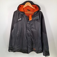 Scruffs Jacket Men's XL Black T56057 Hooded Lightweight Rain Workwear NEW NWT