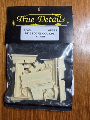 1/48 True Details No: 48511, Fujimi Bf 110 C/E Cockpit Detail Set