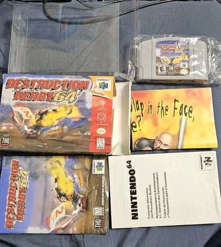 Destruction Derby 64 N64 Complete In Box With Poster & Manual CIB Nintendo 64