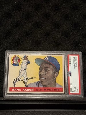 1955 Topps - Hank Aaron #47 PSA 2 Very Good Milwaukee Braves HOF