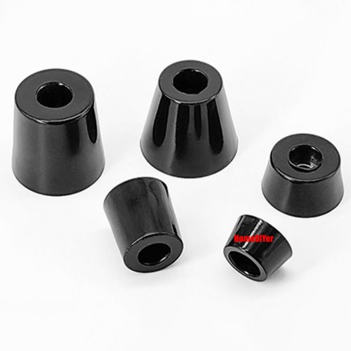 Black Rubber Feet Pads With Washers Rubber Bumpers Anti-Vibration Foot Damping - Picture 7 of 73