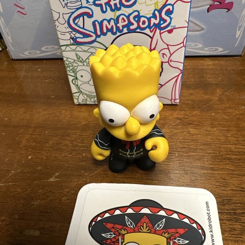 Kidrobot 2010 Simpsons Mariachi Bart with Horn Accessory Hat Box & Card Series 2 - Picture 6 of 7