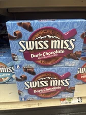 Swiss Miss Dark Chocolate Flavor Hot Cocoa Mix 2 BOX  Total  16 Envelopes