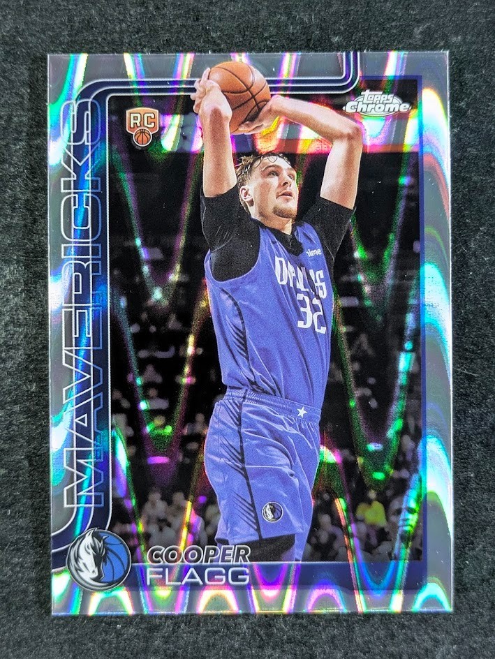 2025-26 Topps Chrome COOPER FLAGG RC RayWave Refractor Dallas Mavericks #251