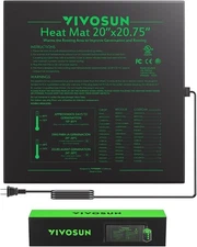 VIVOSUN 20"x20" Waterproof Seedling Heat Mat UL & MET-Certified Germination Pad