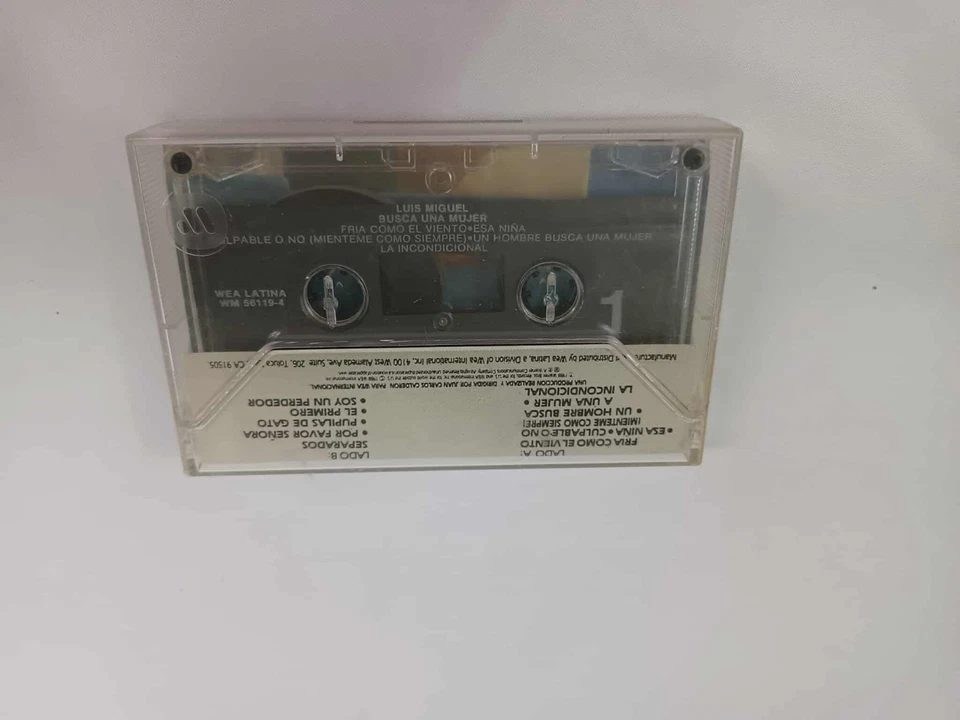 Busca Una Mujer by Luis Miguel (Cassette, 1988, WEA Records) / Latin Pop, Ballad Foto 2 de 4