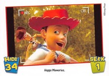 Topps 2010 Toy Story 3 Disney Pixar Hide 34 & Seek 1 Woody Happy Memories