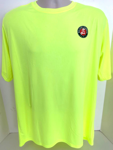 French Roland Garros Tribute Neon UPF 50 100% Poly Dry-Fit -LAST 3 /SALE 25% OFF