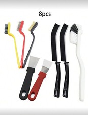 8 X Cleaning Brush Toilet Kitchen Window Corner Bristle Brush